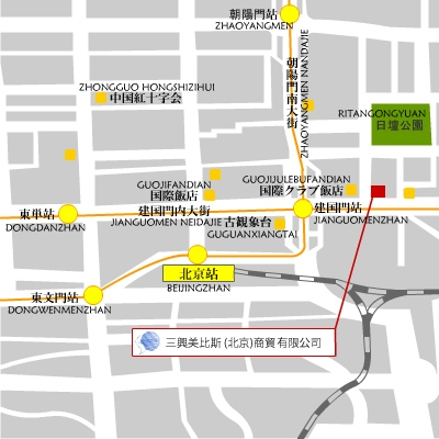 三興美比斯（北京)商貿易有限公司地図